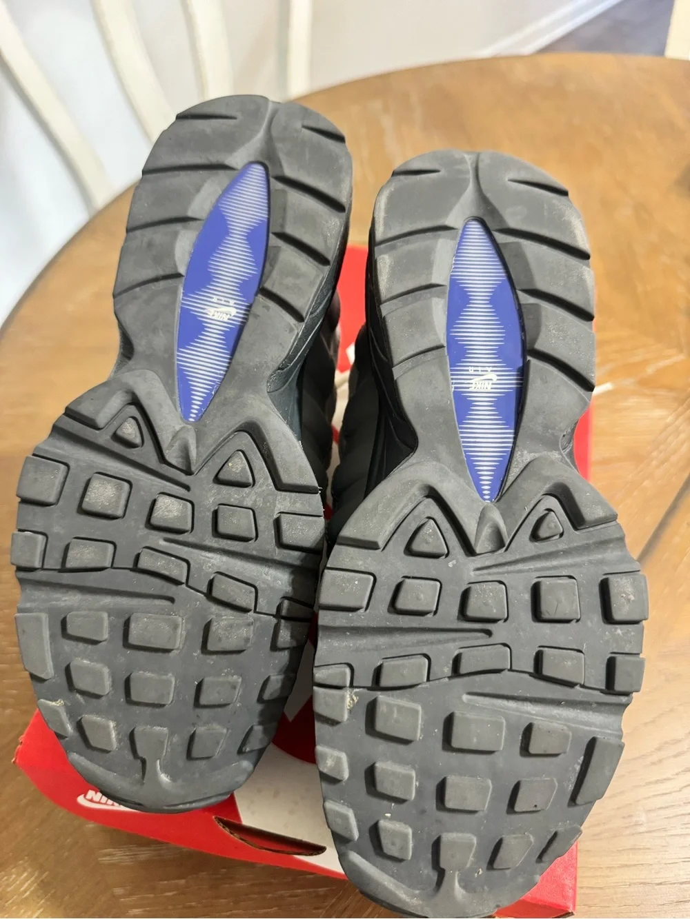 Nike Kids Sneakers White Gray Blue Accents